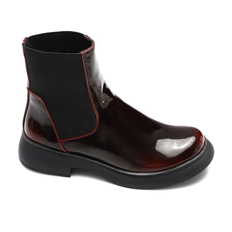 Mr.joe Chelsea Ankle Boots burgundy - Image 1